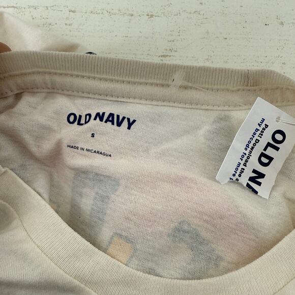 Old Navy Corona Extra T-Shirt Off White Short Sleeve Crew Neck Size Small - Picture 3 of 7